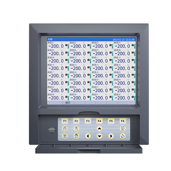 J9.COMMIK-R8000D 1-40路 10.4英寸 彩屏 无纸记录仪 USB